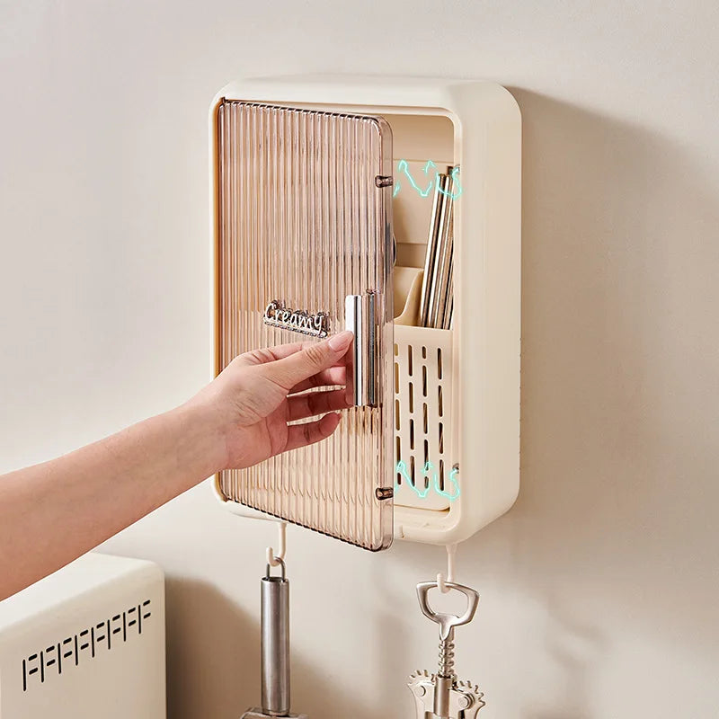 Wall Mounted Kitchen Utensils Box