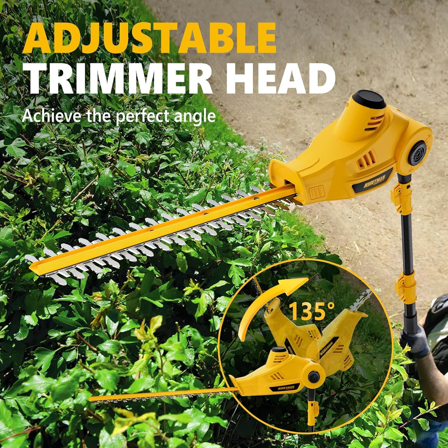 20V MAX Pole Hedge Trimmer