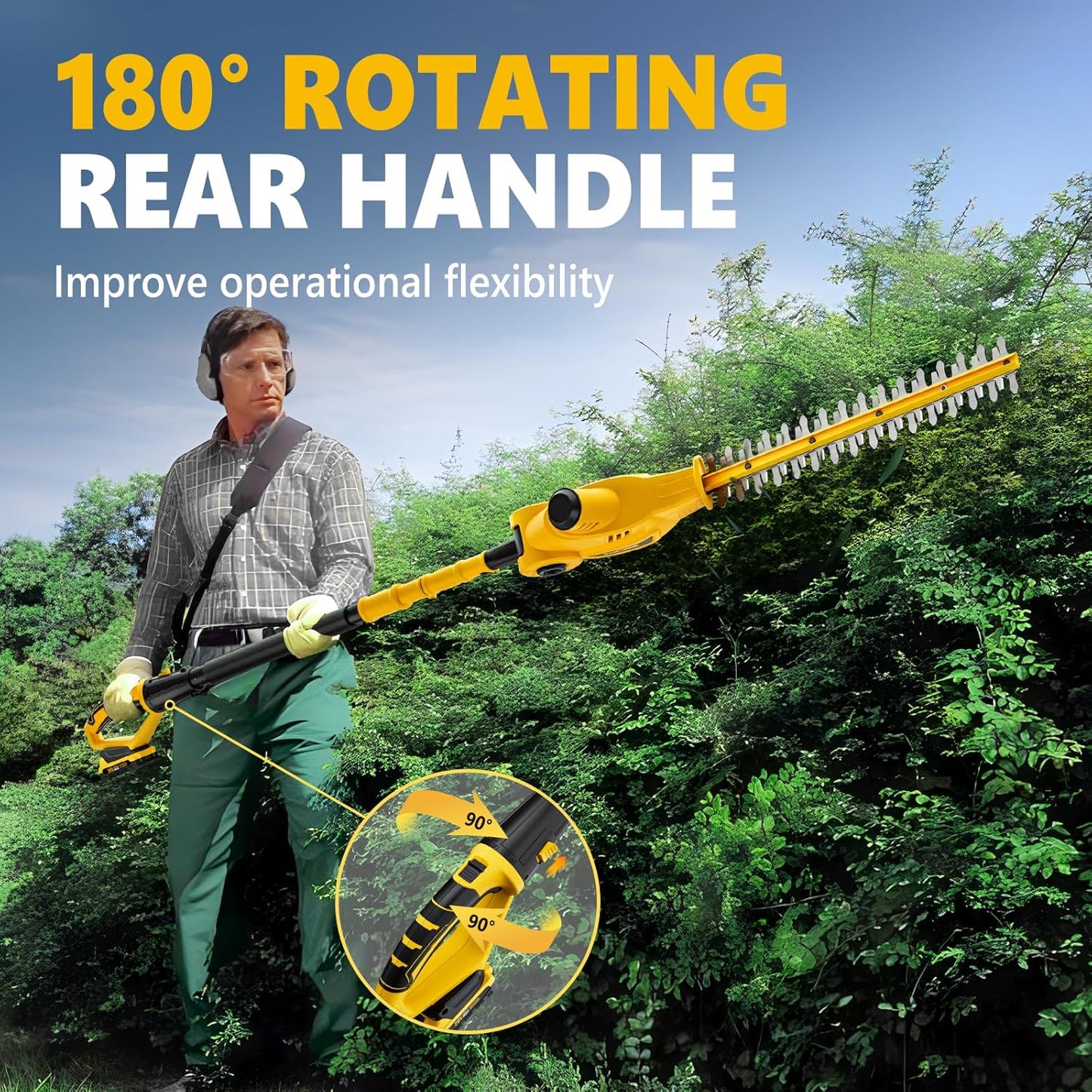 20V MAX Pole Hedge Trimmer