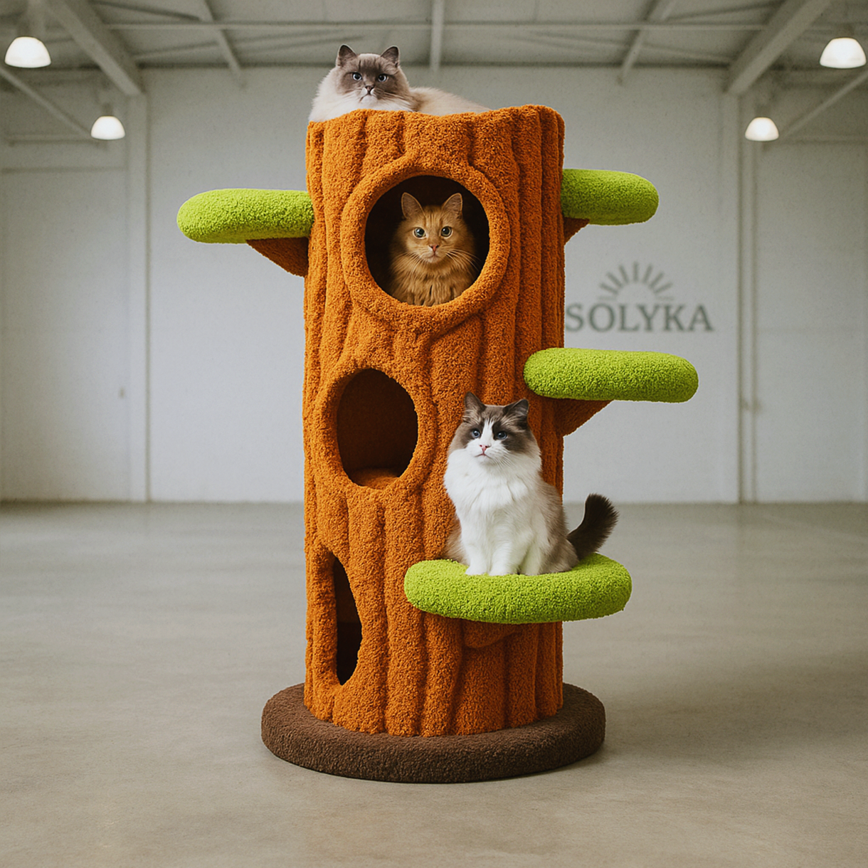 Feline Paradise - Cat Climbing Tree