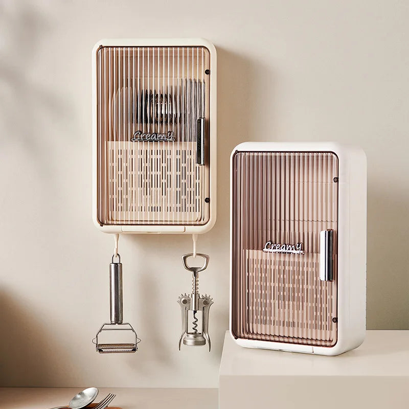 Wall Mounted Kitchen Utensils Box