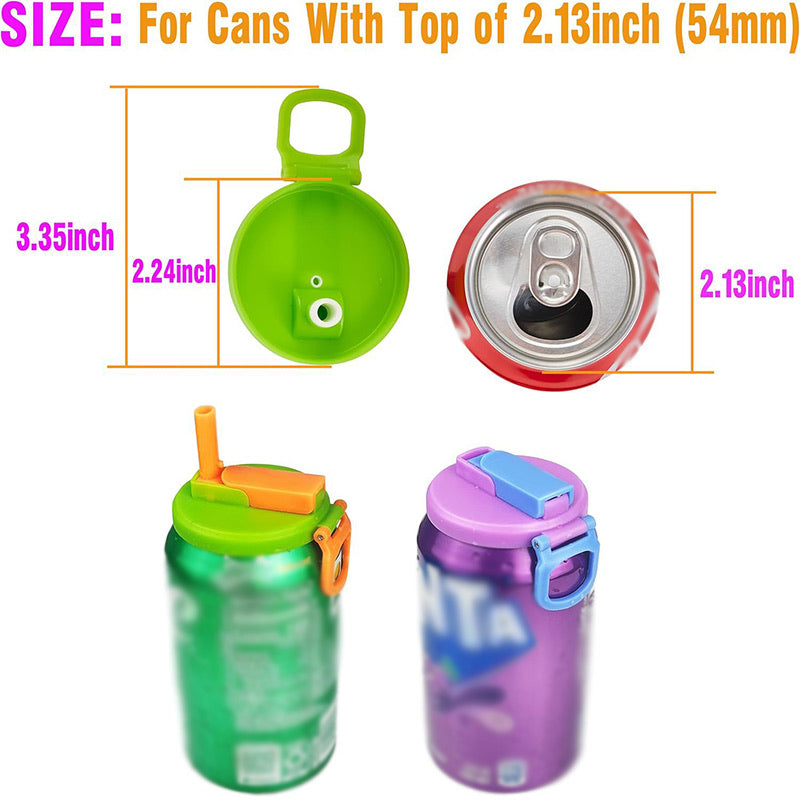 Spill-Free Soda Can Lids