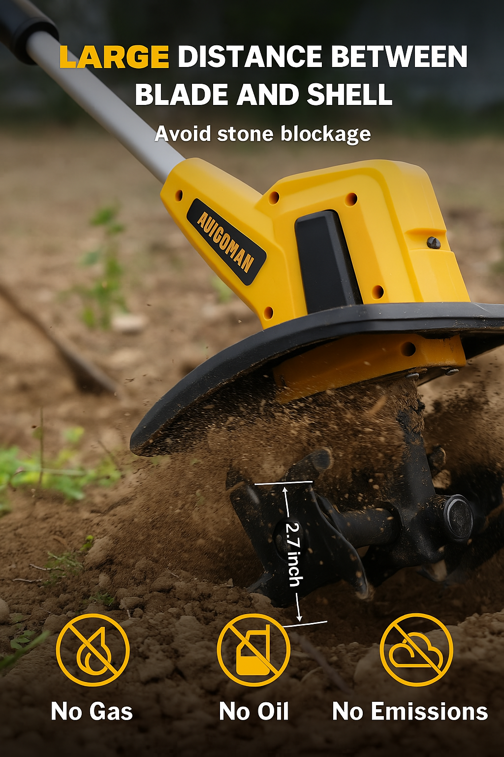 SoilPro 20V – Cordless Mini Tiller