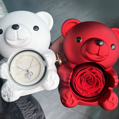 Teddy Bear - Eternal Rose Gifts Box