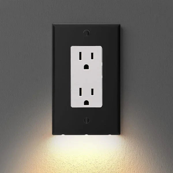 Outlet Wall Plate With LED Lights