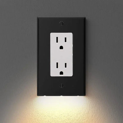 Outlet Wall Plate With LED Lights