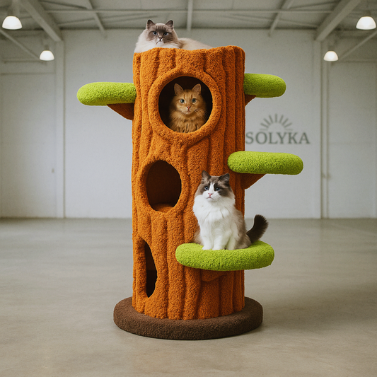 Feline Paradise - Cat Climbing Tree