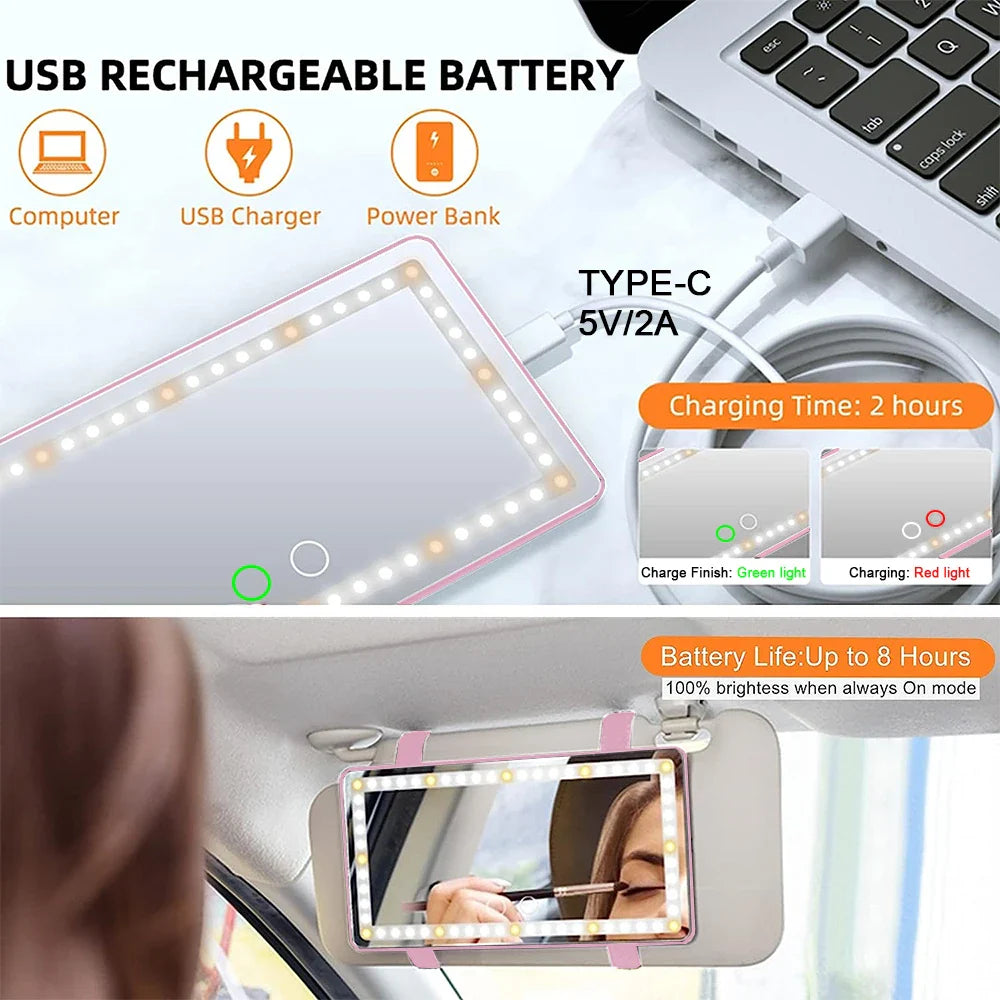 Sun Visor Makeup Mirror