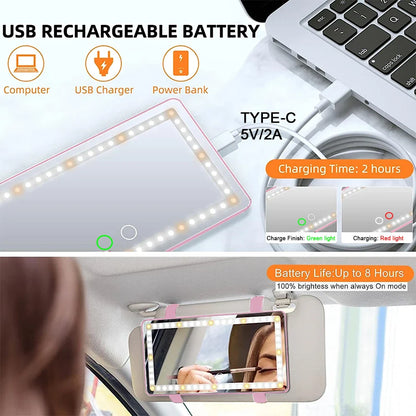 Sun Visor Makeup Mirror